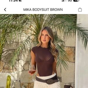 Mika brown bodysuit